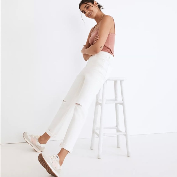 Madewell Simboy Jeans in white tile - Picture 2 of 6